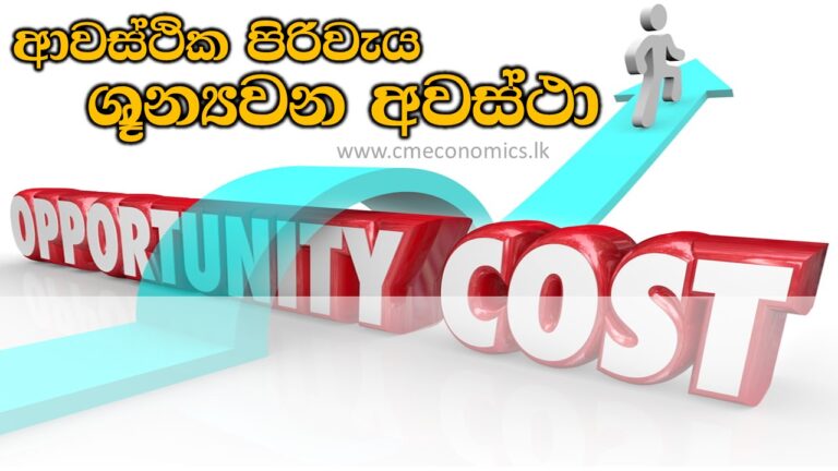 ආවස්ථික පිරිවැය ශූන්‍යවන අවස්ථා